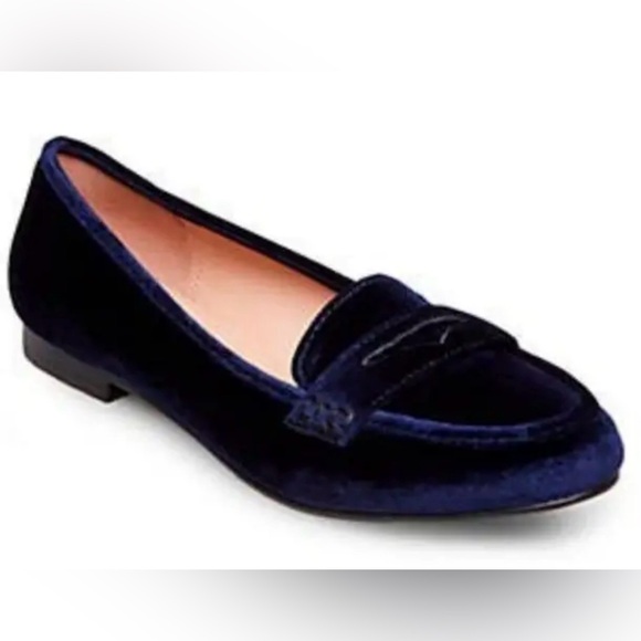 Zara Shoes - Zara Women's Elegant Blue Velvet Flats